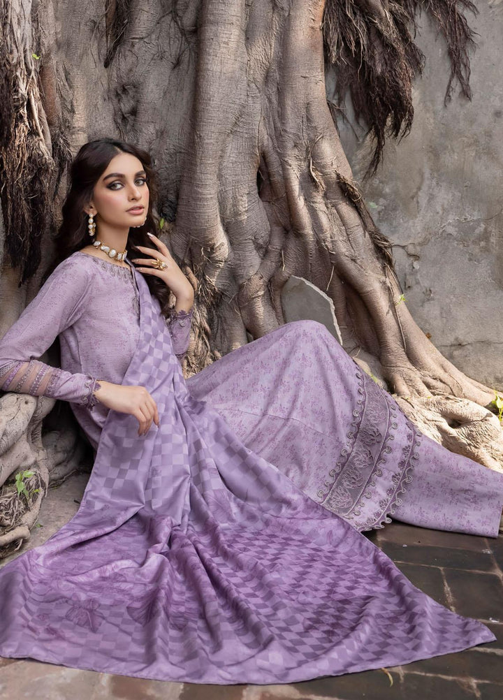 Jahanara By Iznik Embroidered Slub Suits Unstitched 3 Piece IZ23J IJK 01 Abru - Winter Collection