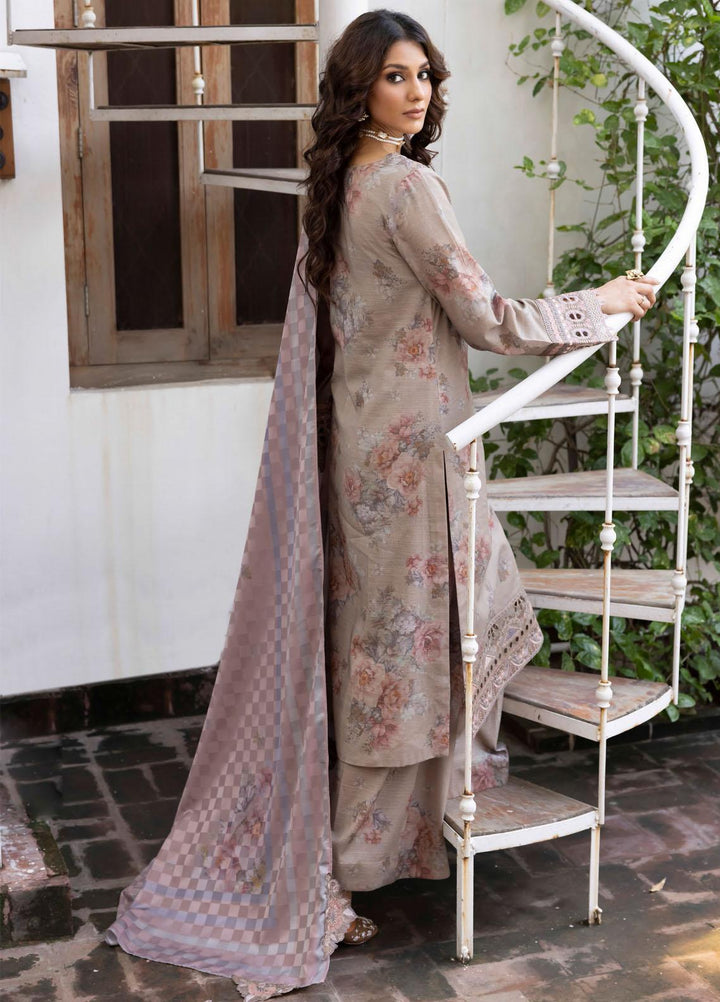 Jahanara By Iznik Embroidered Slub Suits Unstitched 3 Piece IZ23J IJK 02 Peyman - Winter Collection