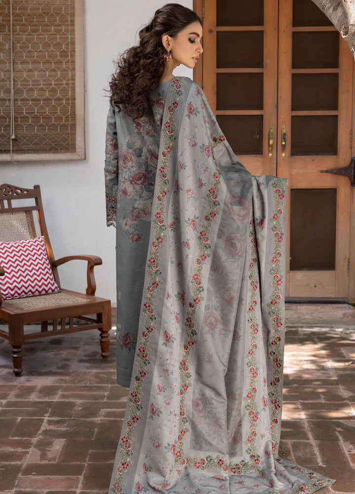 Jahanara By Iznik Embroidered Slub Suits Unstitched 3 Piece IZ23J IJK 04 Dilara - Winter Collection