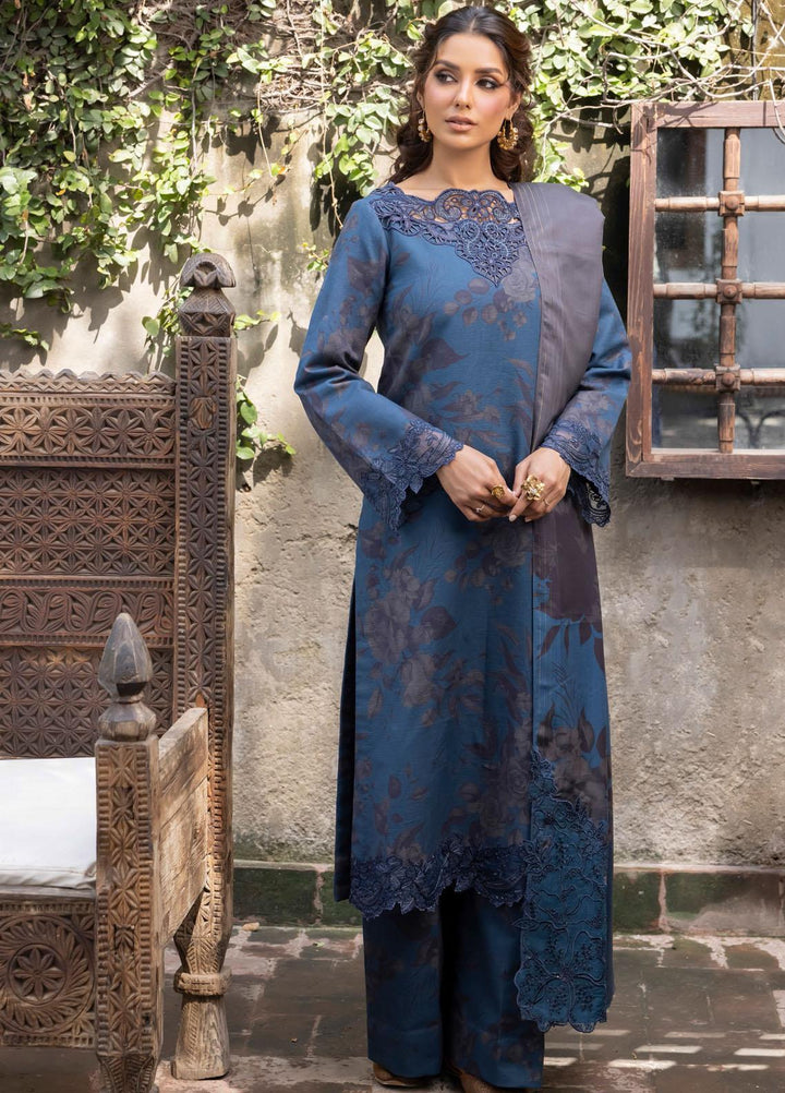 Jahanara By Iznik Embroidered Slub Suits Unstitched 3 Piece IZ23J IJK 05 Mina - Winter Collection