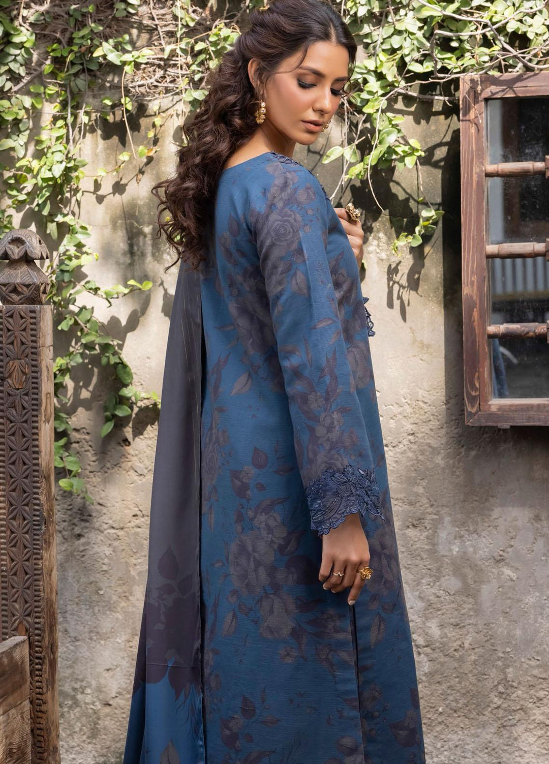 Jahanara By Iznik Embroidered Slub Suits Unstitched 3 Piece IZ23J IJK 05 Mina - Winter Collection