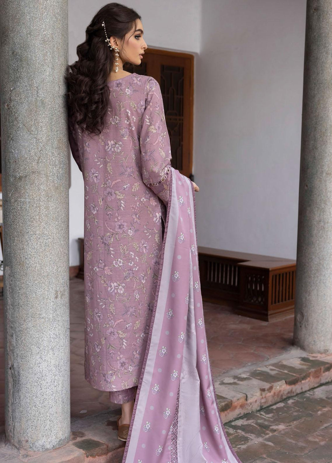 Jahanara By Iznik Embroidered Slub Suits Unstitched 3 Piece IZ23J IJK 06 Delaram - Winter Collection
