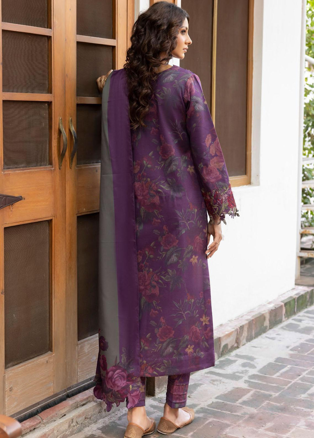 Jahanara By Iznik Embroidered Slub Suits Unstitched 3 Piece IZ23J IJK 07 Ziba - Winter Collection