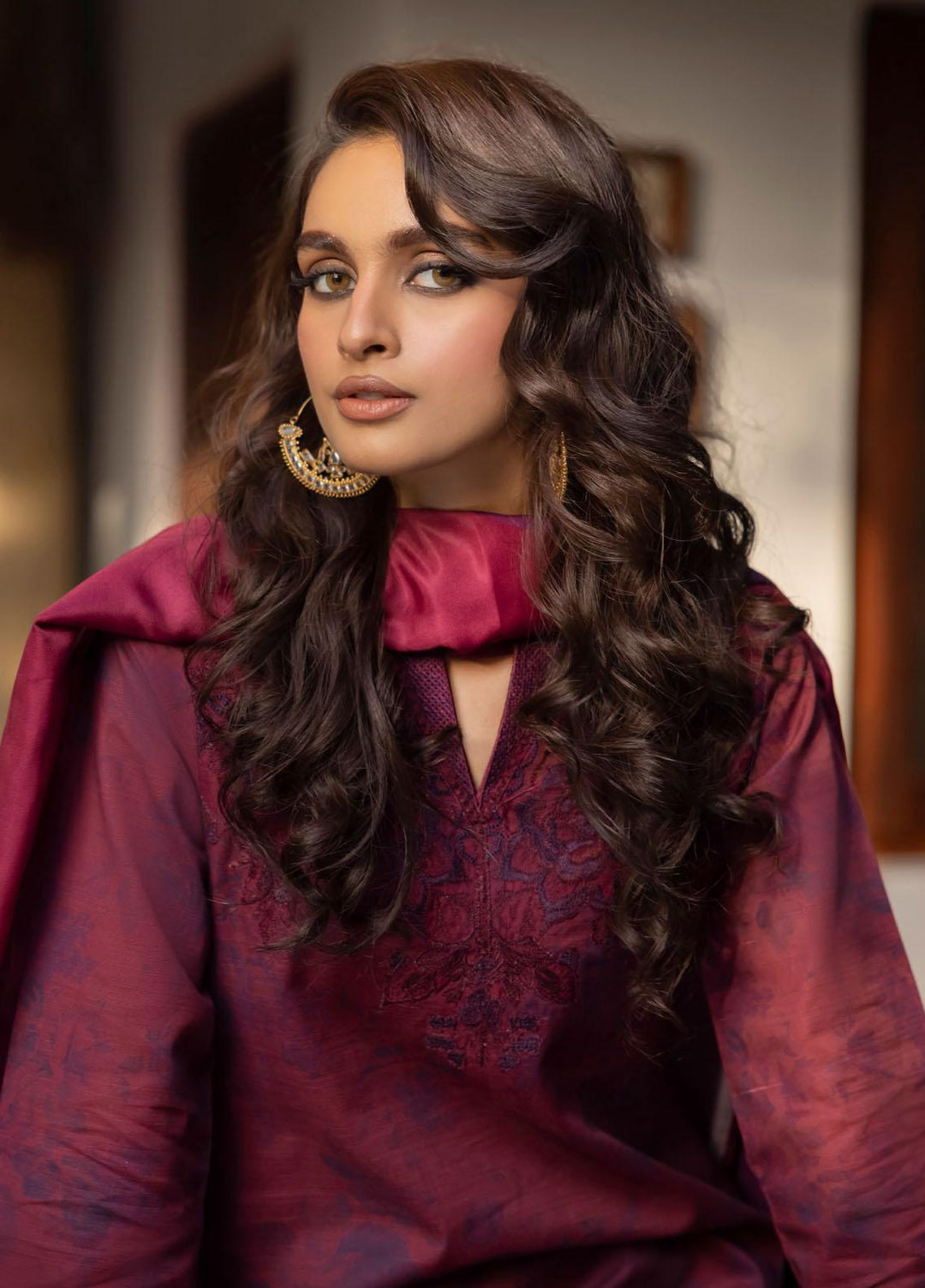 Jahanara By Iznik Embroidered Slub Suits Unstitched 3 Piece IZ23J IJK 08 Arzu - Winter Collection