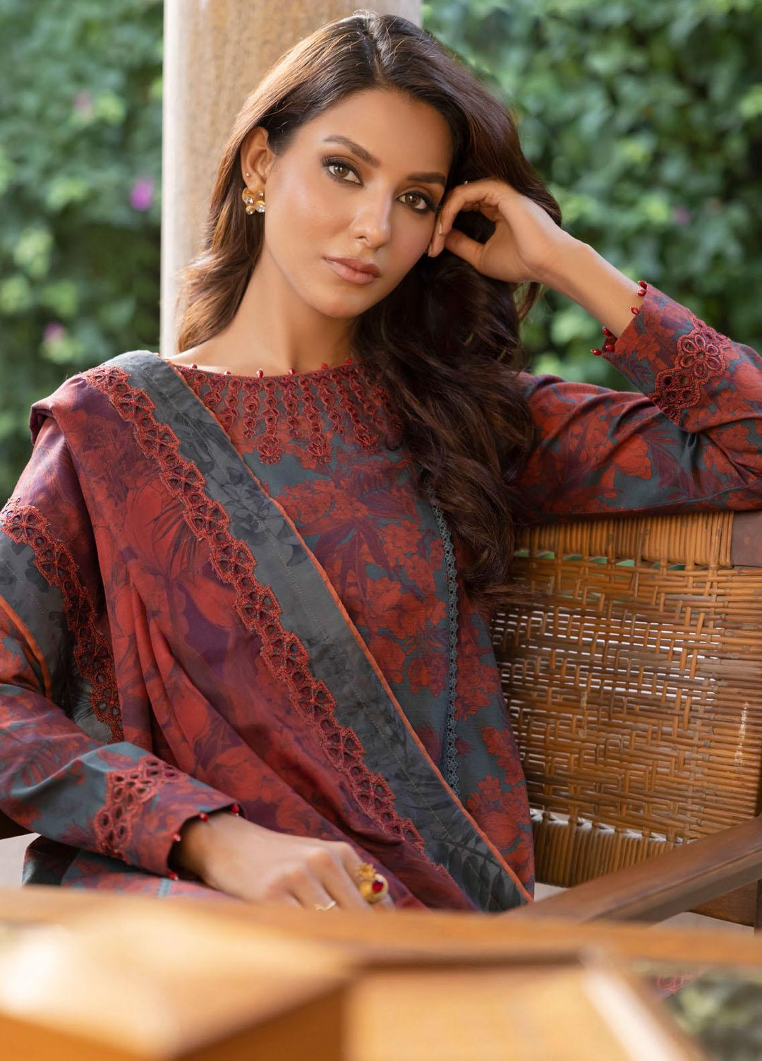 Jahanara By Iznik Embroidered Slub Suits Unstitched 3 Piece IZ23J IJK 10 Mahnaz - Winter Collection