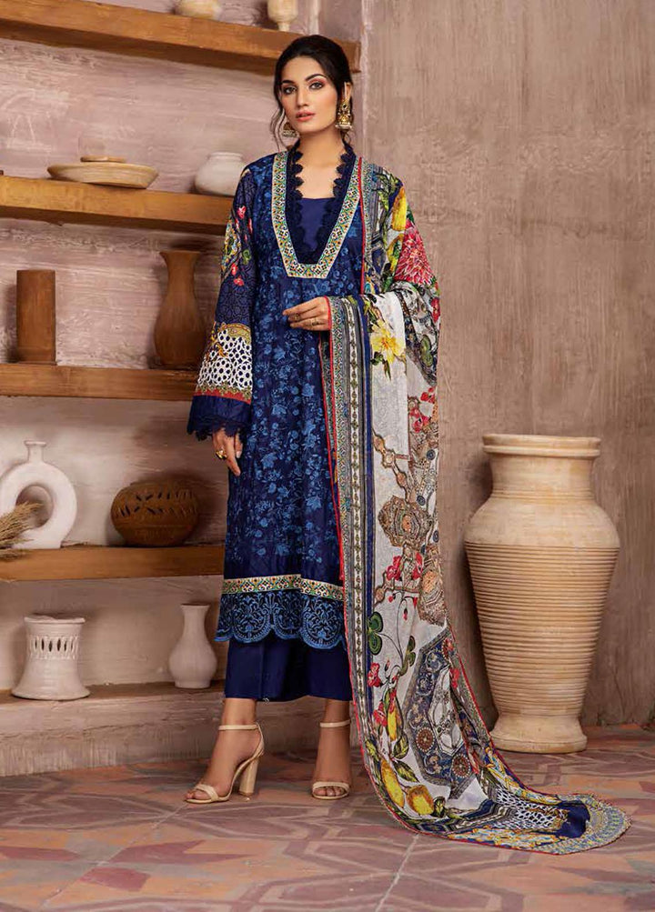 Jahanara Embroidered Lawn Suits Unstitched 3 Piece JN21L 01 - Summer Collection