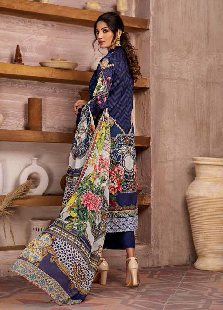 Jahanara Embroidered Lawn Suits Unstitched 3 Piece JN21L 01 - Summer Collection
