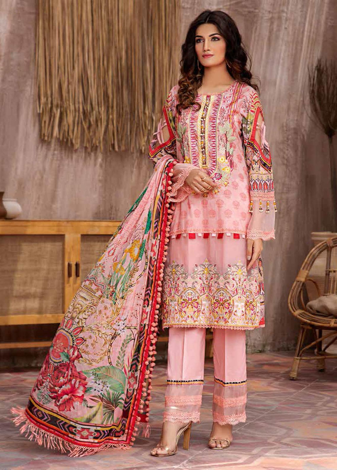 Jahanara Embroidered Lawn Suits Unstitched 3 Piece JN21L 02 - Summer Collection
