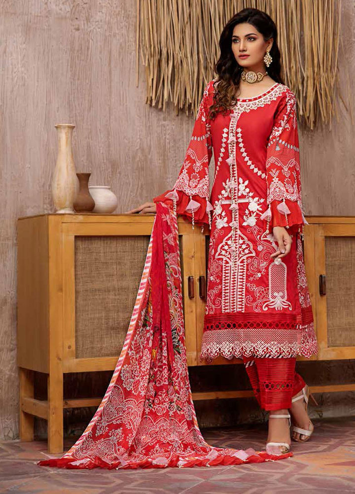 Jahanara Embroidered Lawn Suits Unstitched 3 Piece JN21L 03 - Summer Collection