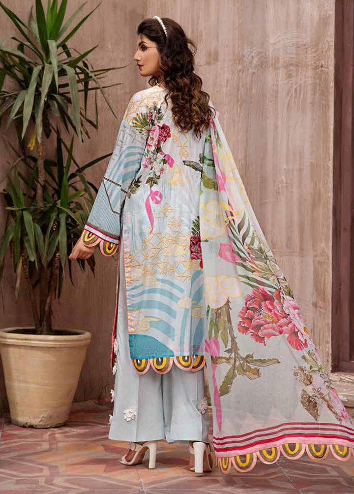 Jahanara Embroidered Lawn Suits Unstitched 3 Piece JN21L 06 - Summer Collection