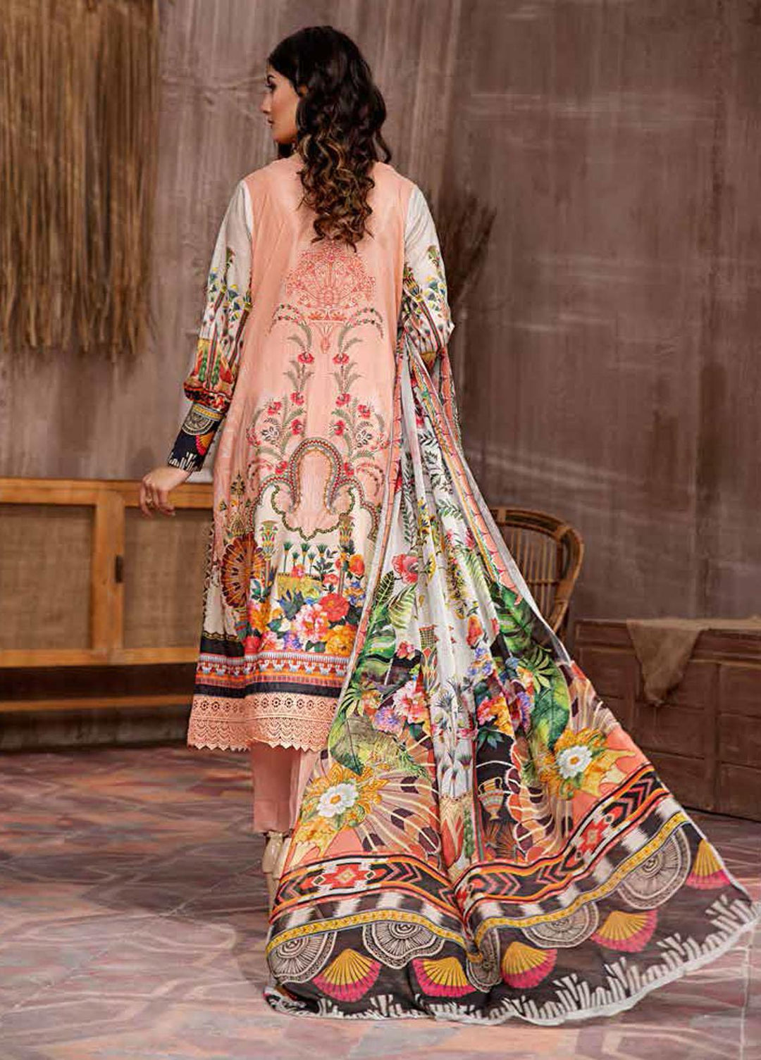 Jahanara Embroidered Lawn Suits Unstitched 3 Piece JN21L 07 - Summer Collection