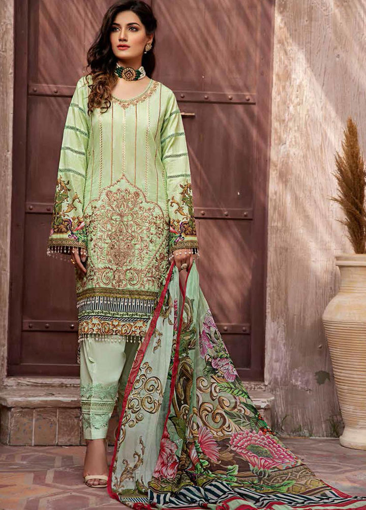 Jahanara Embroidered Lawn Suits Unstitched 3 Piece JN21L 08 - Summer Collection