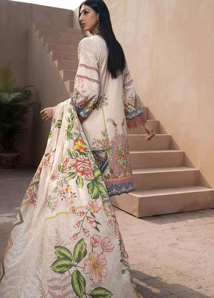 Jahanara Embroidered Lawn Suits Unstitched 3 Piece JN21SS 02 - Luxury Collection