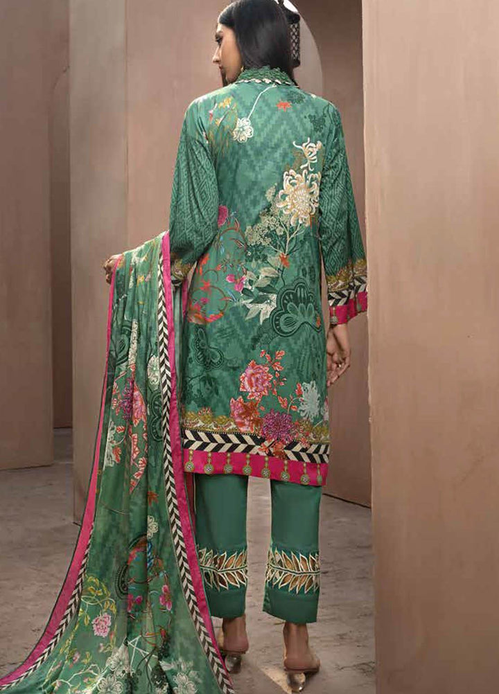 Jahanara Embroidered Lawn Suits Unstitched 3 Piece JN21SS 04 - Luxury Collection