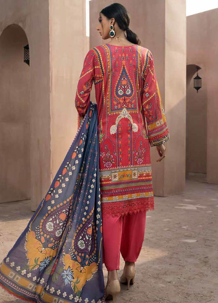 Jahanara Embroidered Lawn Suits Unstitched 3 Piece JN21SS 05 - Luxury Collection