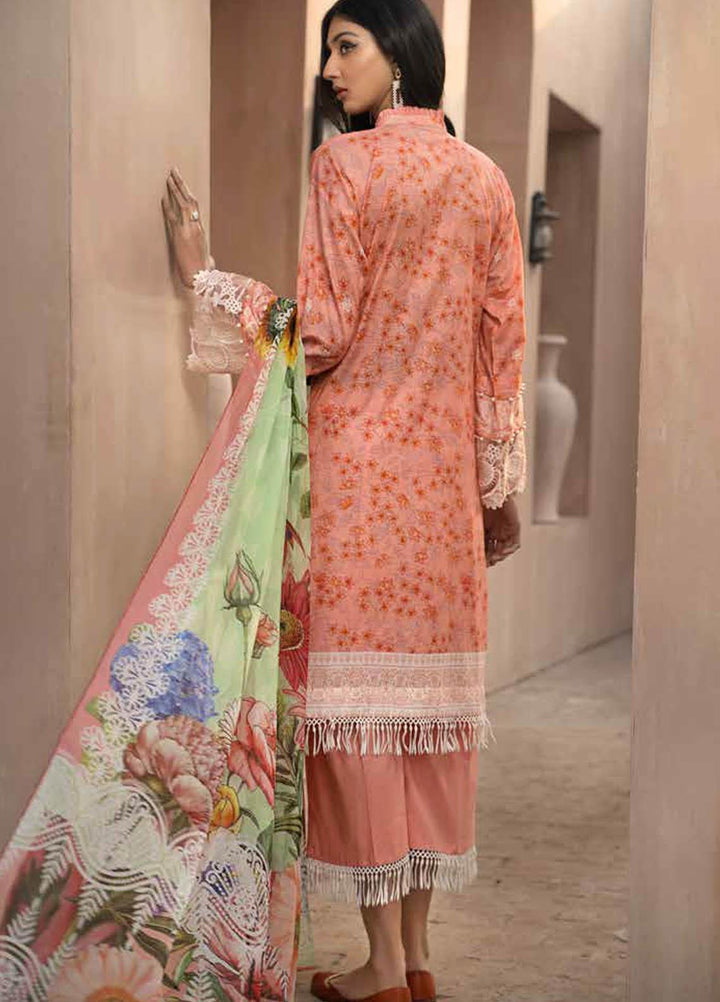 Jahanara Embroidered Lawn Suits Unstitched 3 Piece JN21SS 06 - Luxury Collection