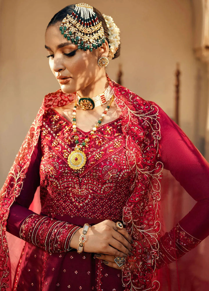 Jamnii Pret Embroidered Chiffon 3 Piece Suit Ishaq-E-Laal