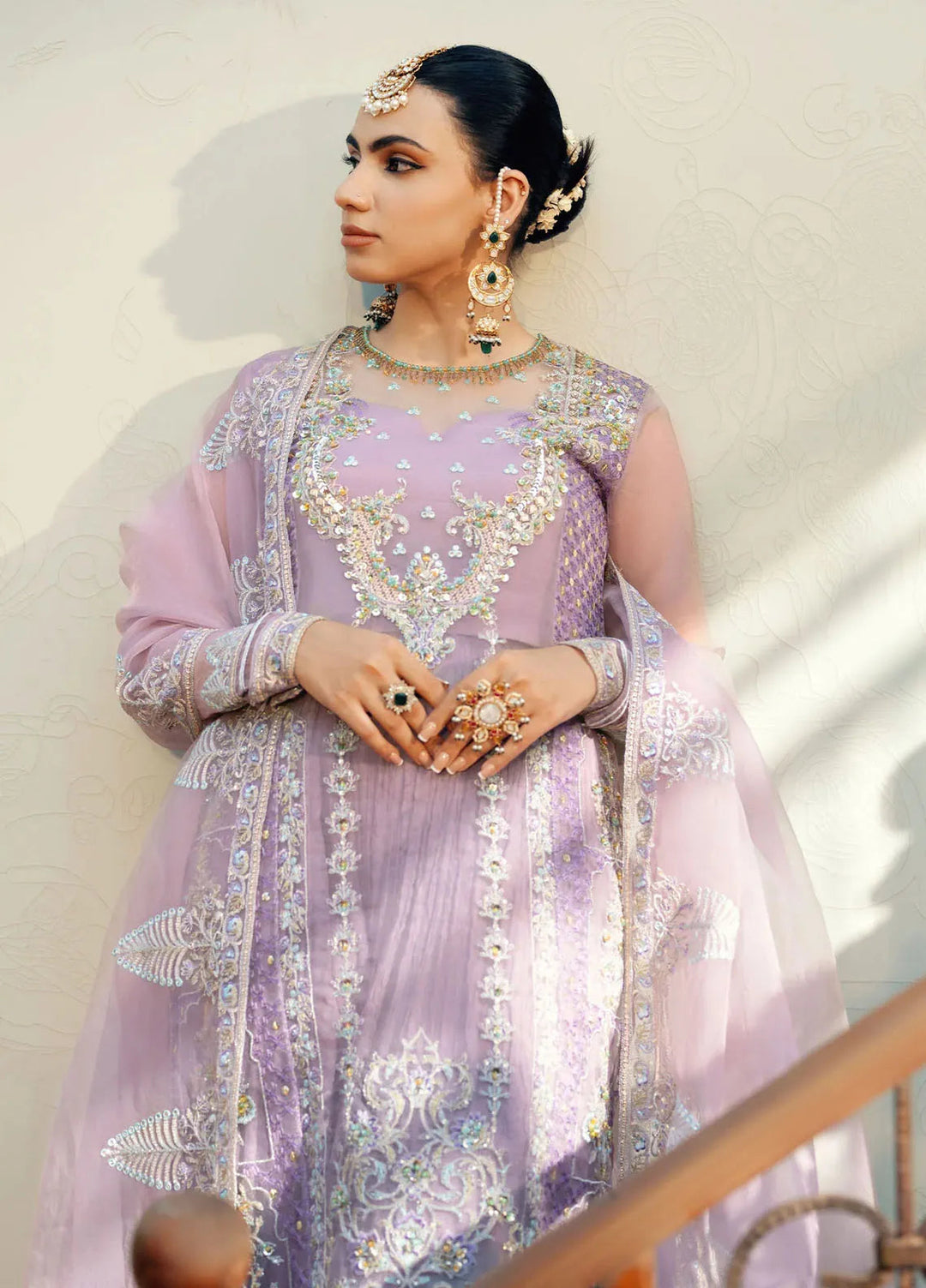 Jamnii Pret Embroidered Organza 3 Piece Suit Arzoo