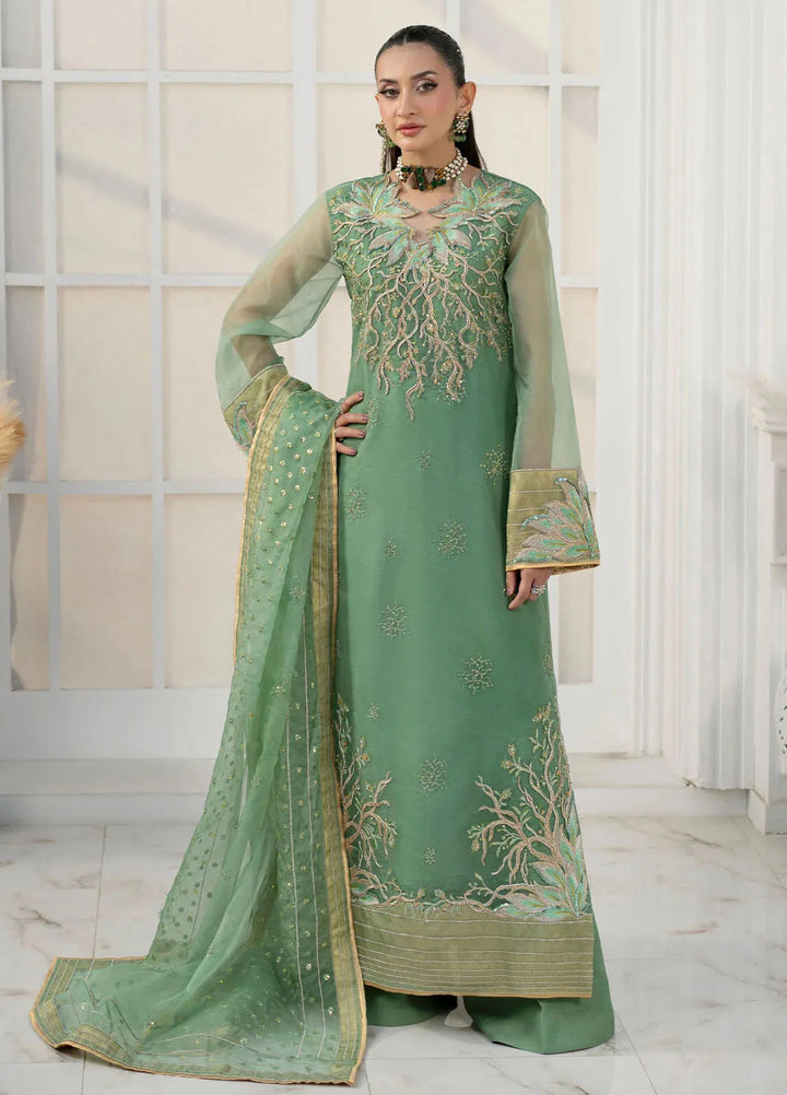 Jamnii Pret Embroidered Organza 3 Piece Suit Astrid