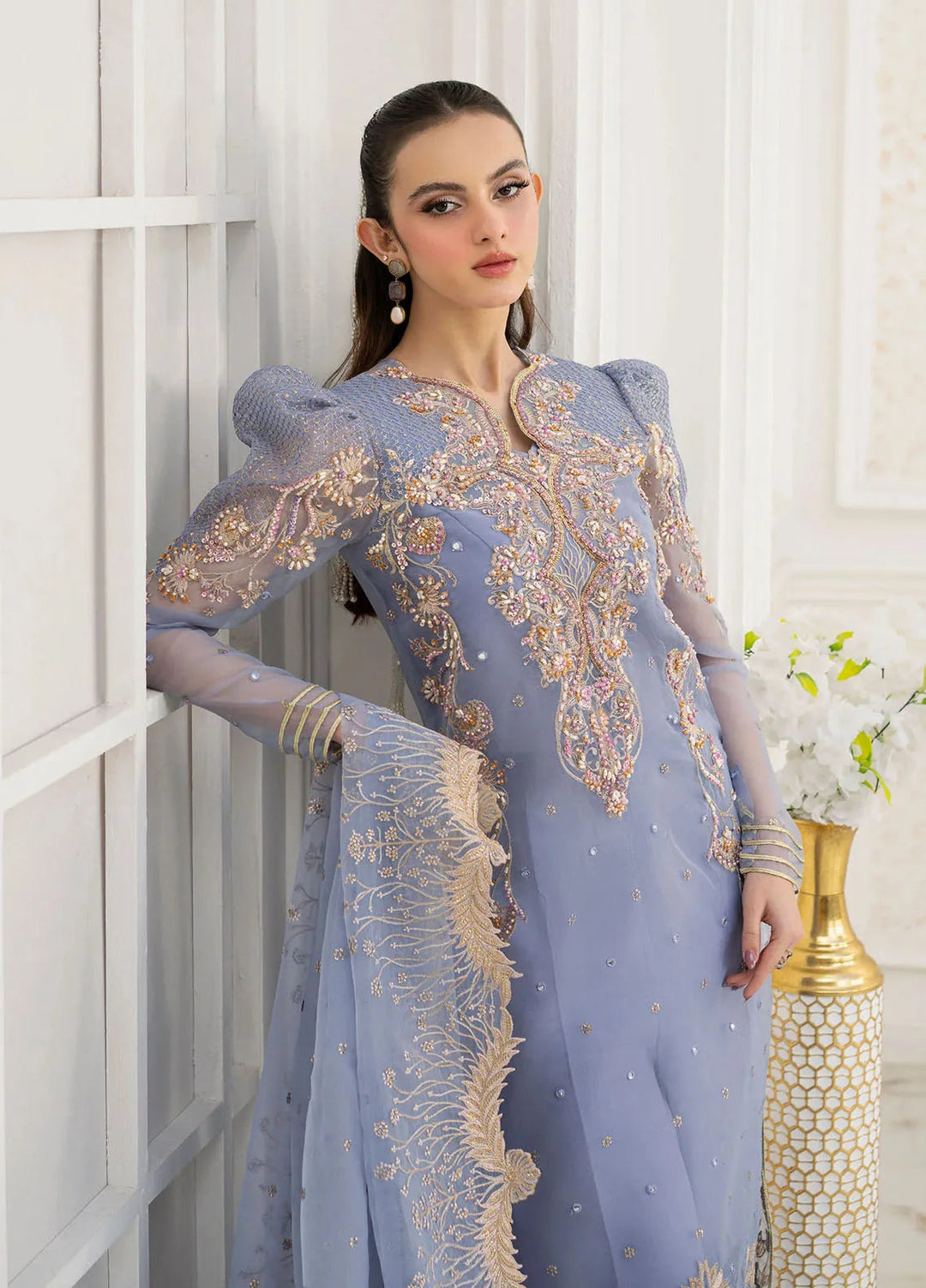 Jamnii Pret Embroidered Organza 3 Piece Suit Elsa