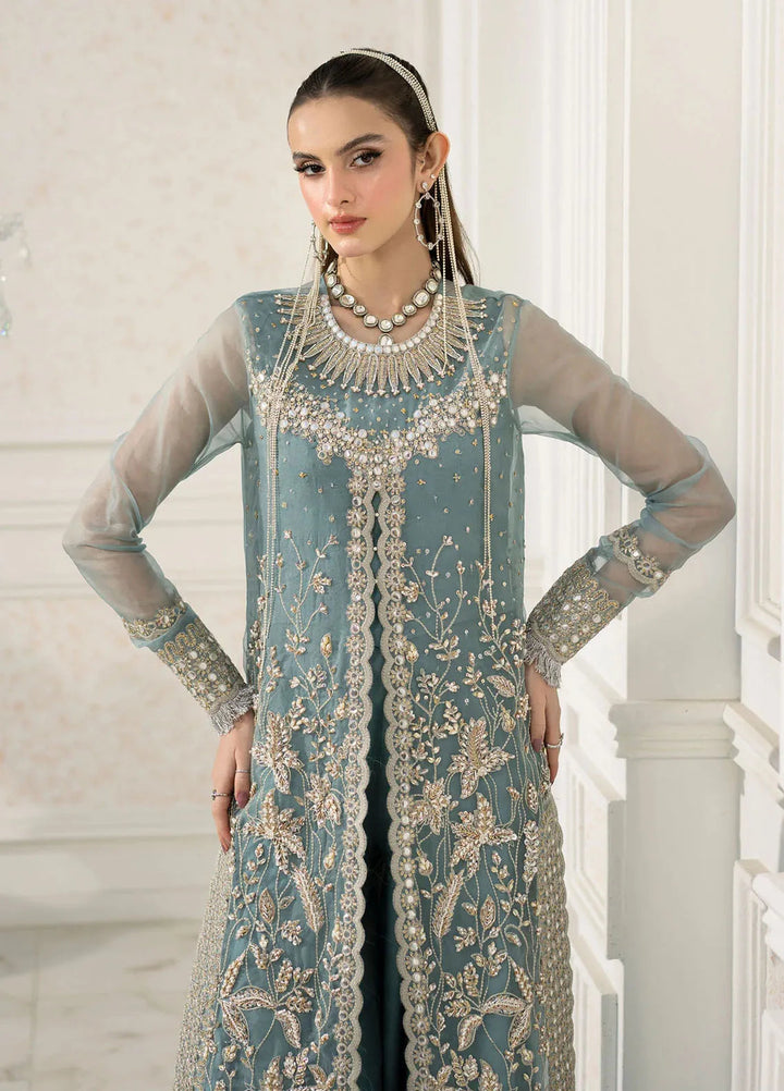 Jamnii Pret Embroidered Organza 3 Piece Suit Rimel