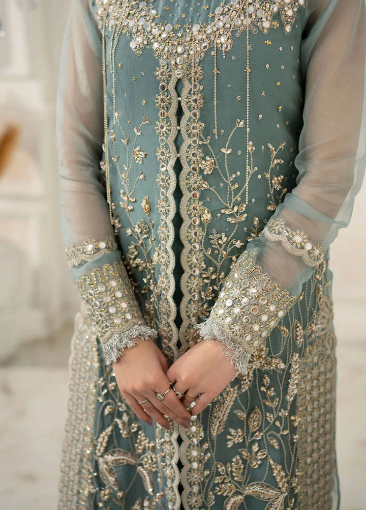 Jamnii Pret Embroidered Organza 3 Piece Suit Rimel