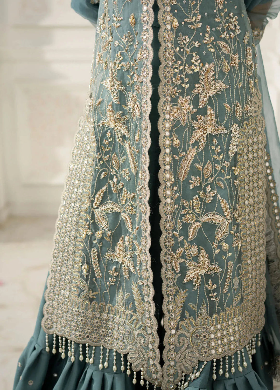 Jamnii Pret Embroidered Organza 3 Piece Suit Rimel