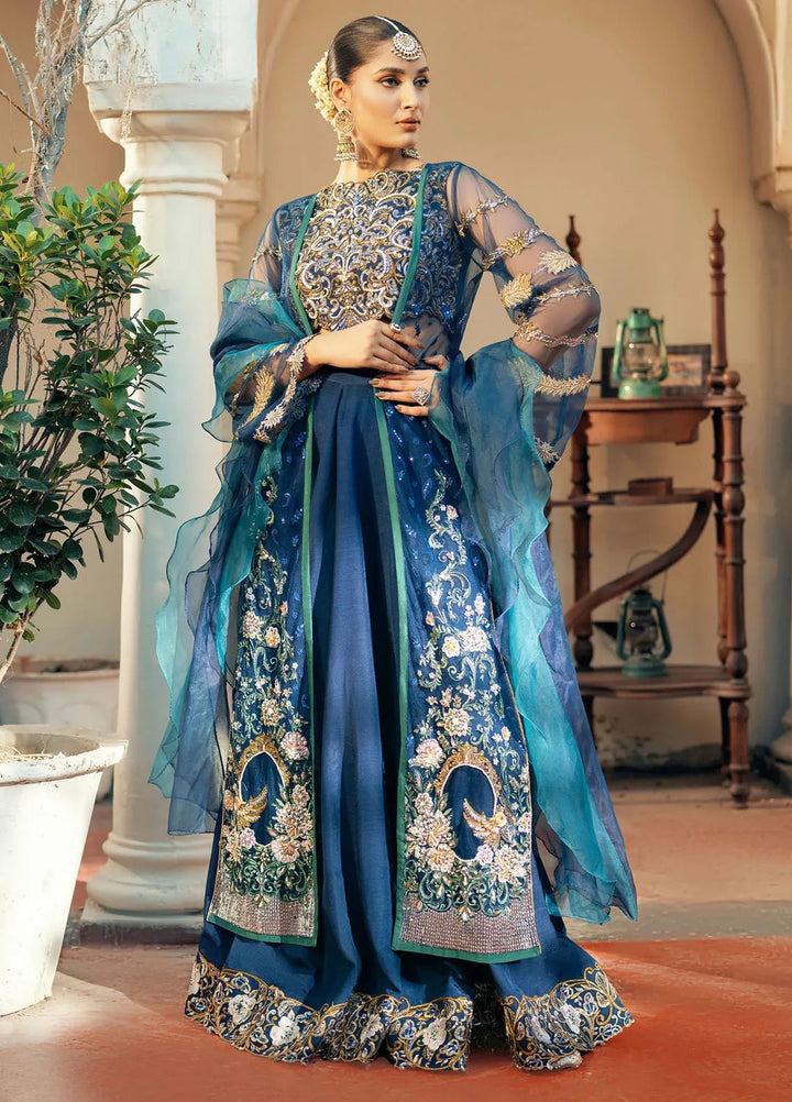 Jamnii Pret Embroidered Raw Silk 3 Piece Suit Shehzadi