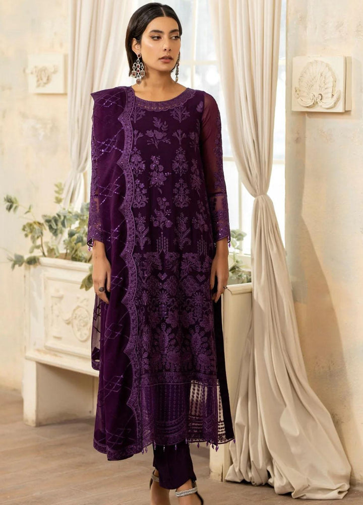 Janan By Mohagni Embroidered Chiffon Suits Unstitched 3 Piece MGL-02 Lucia - Festive Collection