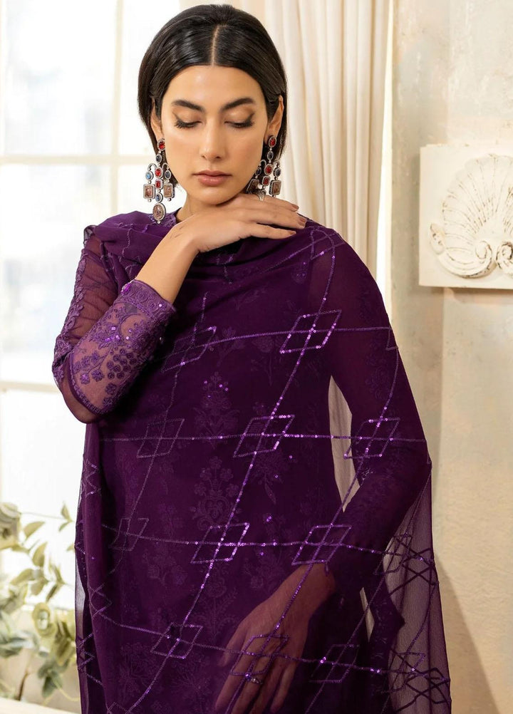 Janan By Mohagni Embroidered Chiffon Suits Unstitched 3 Piece MGL-02 Lucia - Festive Collection