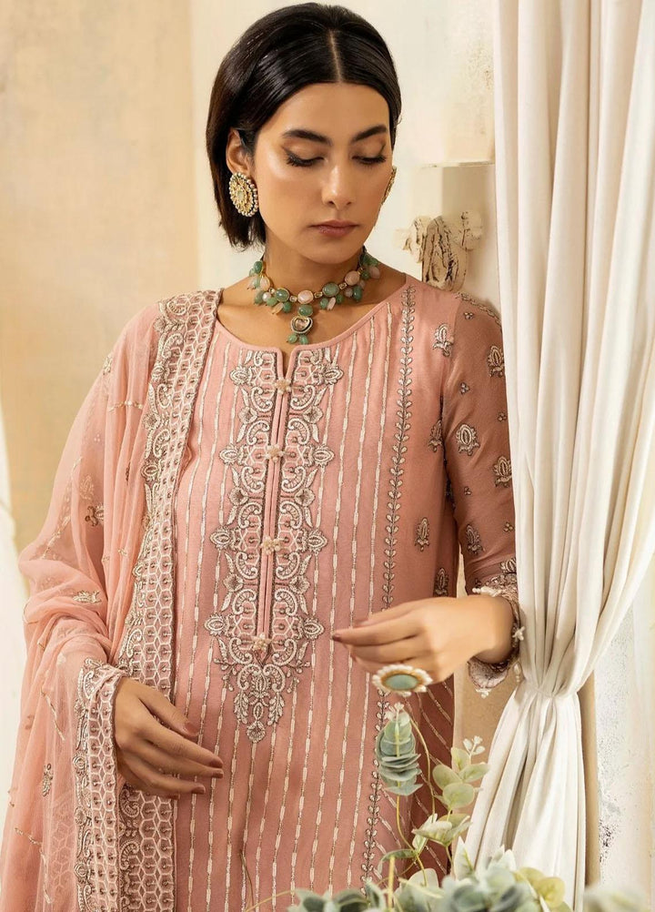 Janan By Mohagni Embroidered Chiffon Suits Unstitched 3 Piece MGL-04 Evena - Festive Collection