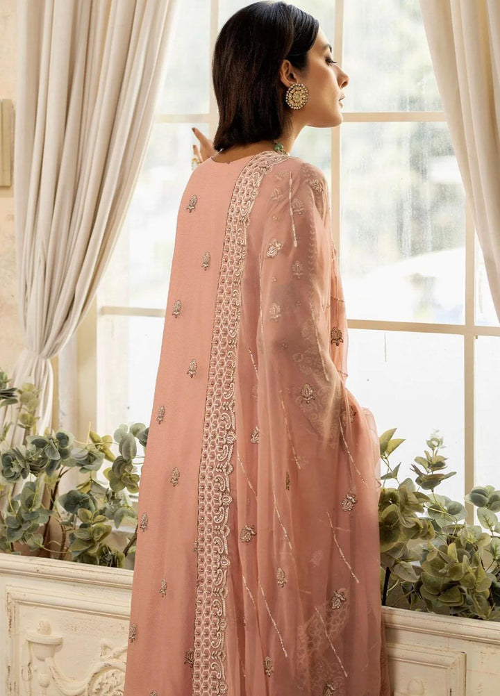 Janan By Mohagni Embroidered Chiffon Suits Unstitched 3 Piece MGL-04 Evena - Festive Collection