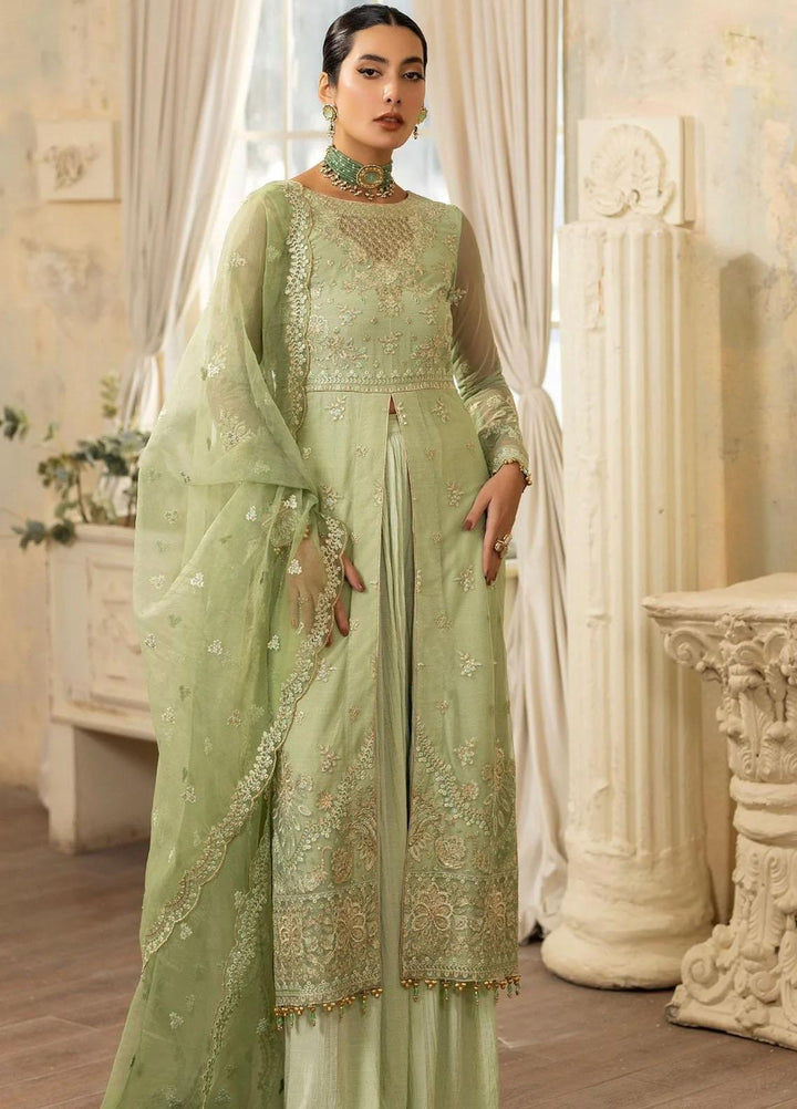 Janan By Mohagni Embroidered Net Suits Unstitched 3 Piece MGL-06 Kiara - Festive Collection
