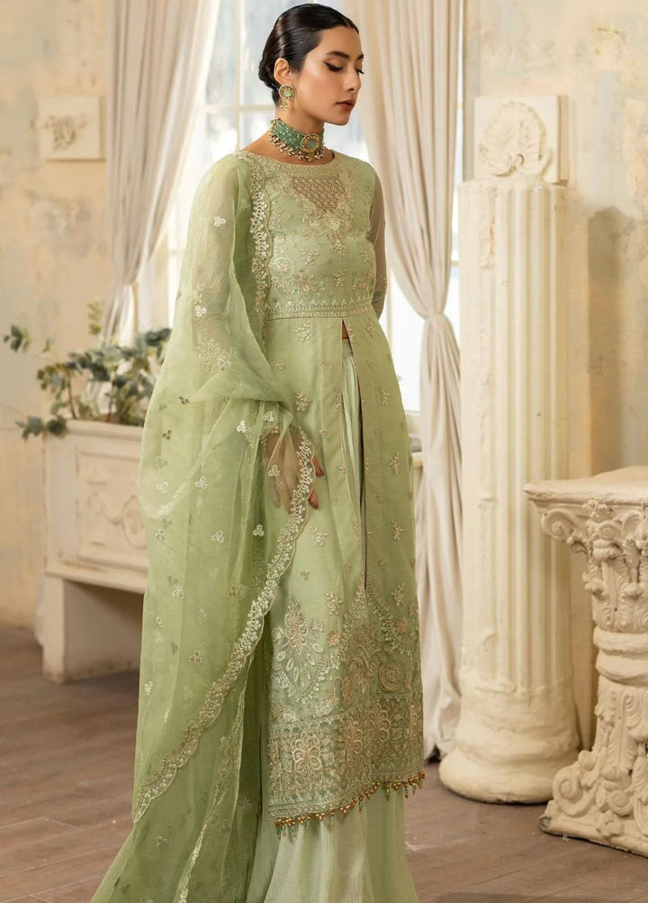 Janan By Mohagni Embroidered Net Suits Unstitched 3 Piece MGL-06 Kiara - Festive Collection