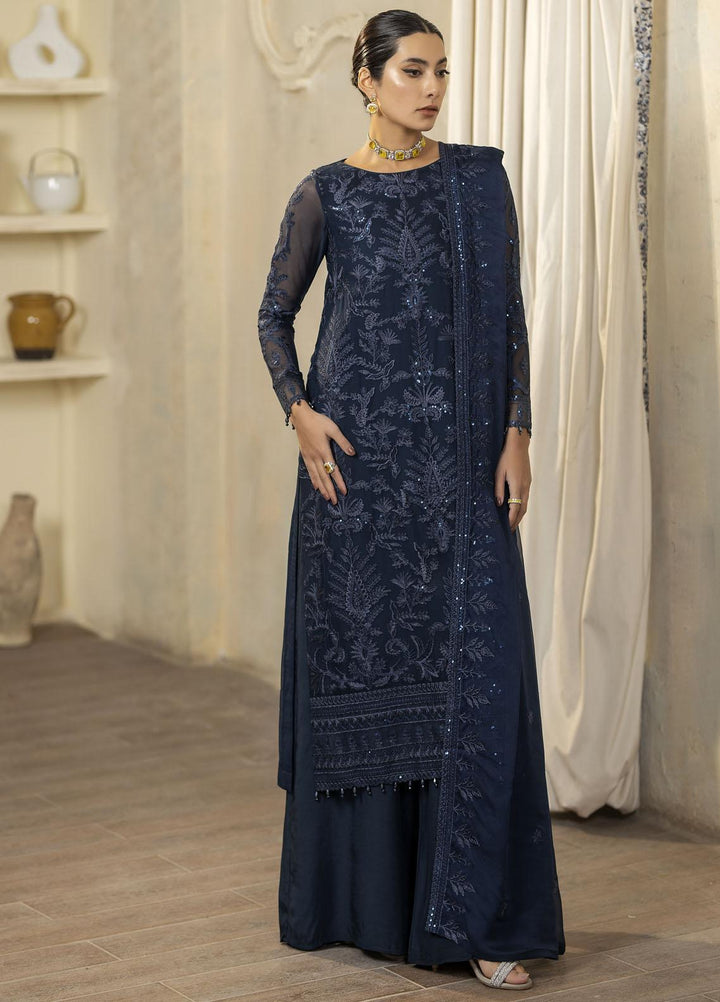 Janan By Mohagni Embroidered Chiffon Suits Unstitched 3 Piece MGL-10 Maya - Festive Collection