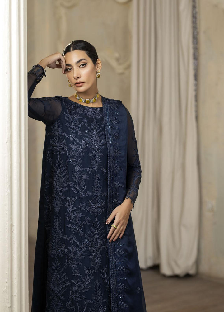 Janan By Mohagni Embroidered Chiffon Suits Unstitched 3 Piece MGL-10 Maya - Festive Collection