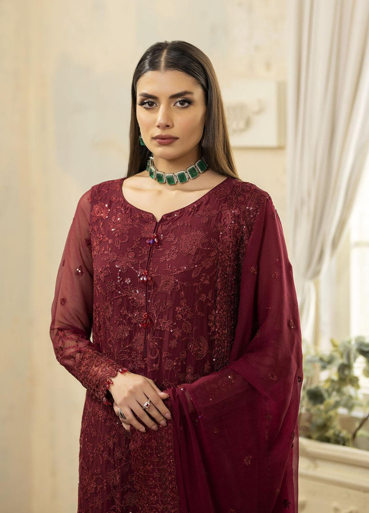Janan By Mohagni Embroidered Chiffon Suits Unstitched 3 Piece MGL-11 Ciara - Festive Collection
