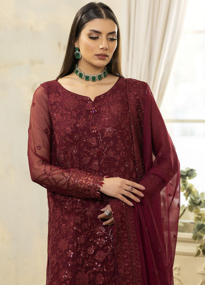 Janan By Mohagni Embroidered Chiffon Suits Unstitched 3 Piece MGL-11 Ciara - Festive Collection