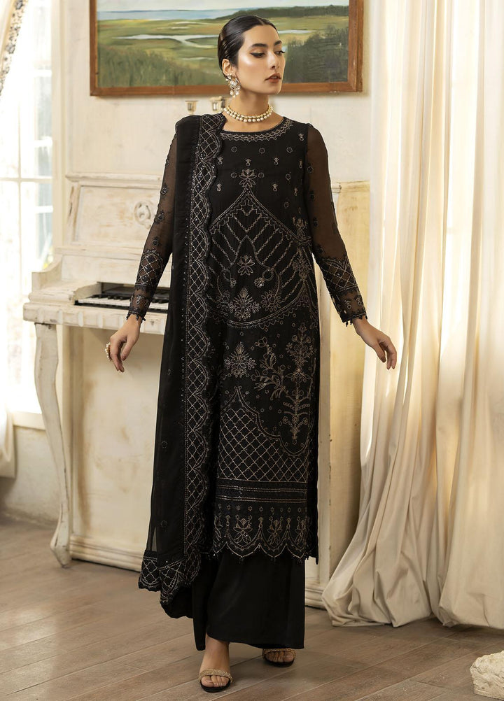 Janan By Mohagni Embroidered Chiffon Suits Unstitched 3 Piece MGL-13 Ayzel - Festive Collection