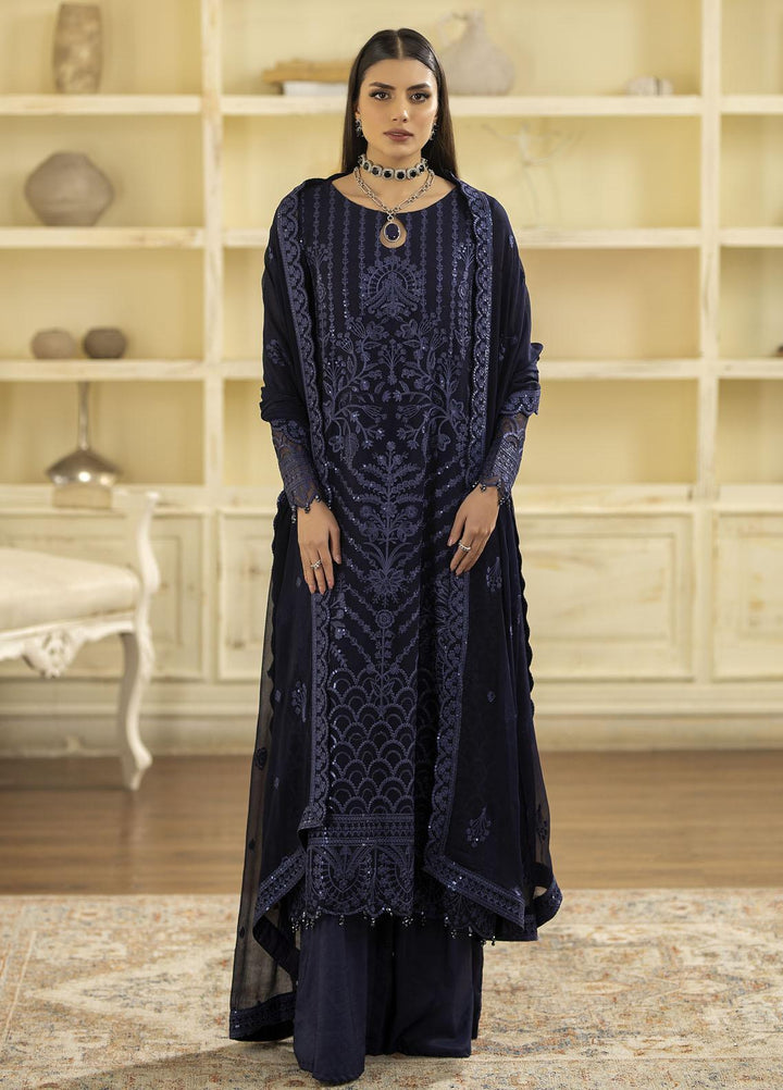 Janan By Mohagni Embroidered Chiffon Suits Unstitched 3 Piece MGL-15 Nyla - Festive Collection