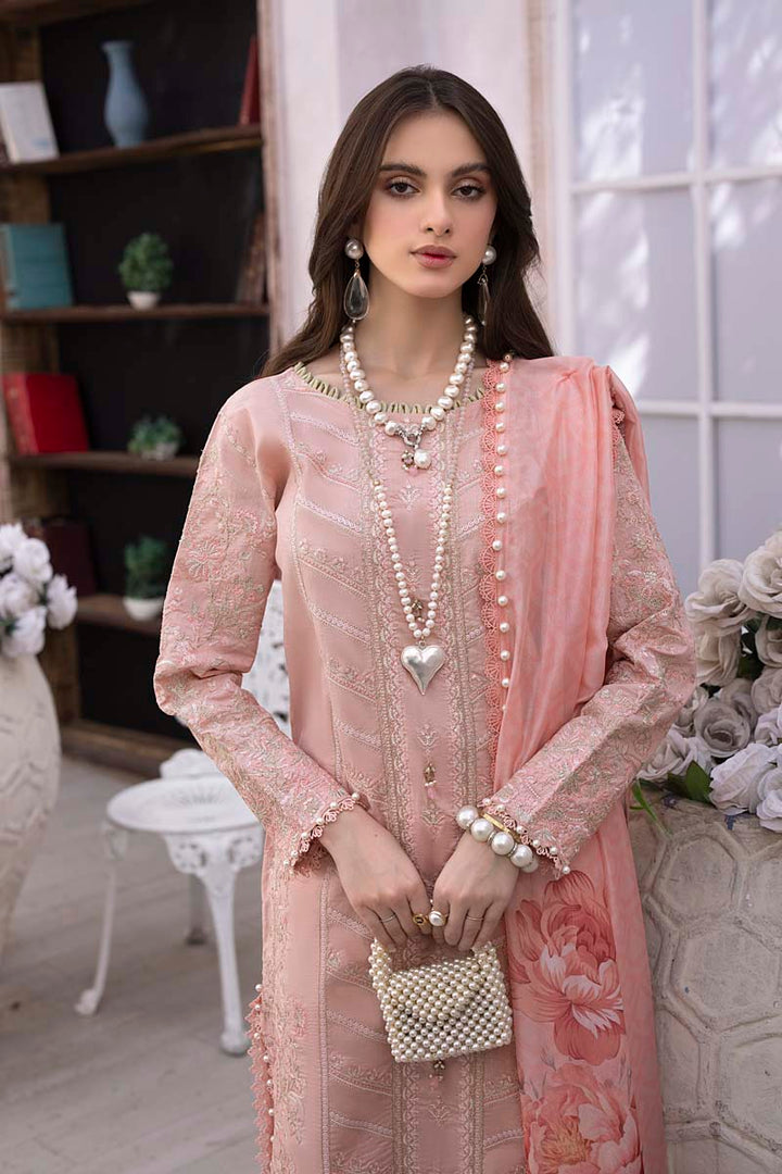 Husn E Adaa by Maham Sultan Unstitched Embroidered Lawn 3 Piece Suit MS26UHA Janan - Lawn Collection