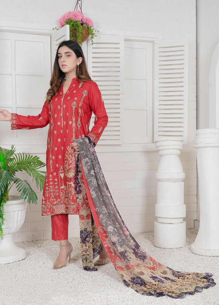 Janiya By Resham Ghar Embroidered Lawn Suits Unstitched 3 Piece RG22J INJE-03 - Summer Collection