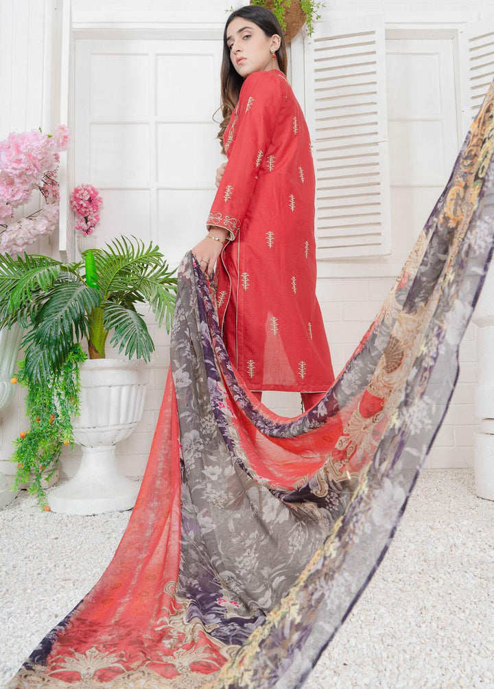 Janiya By Resham Ghar Embroidered Lawn Suits Unstitched 3 Piece RG22J INJE-03 - Summer Collection