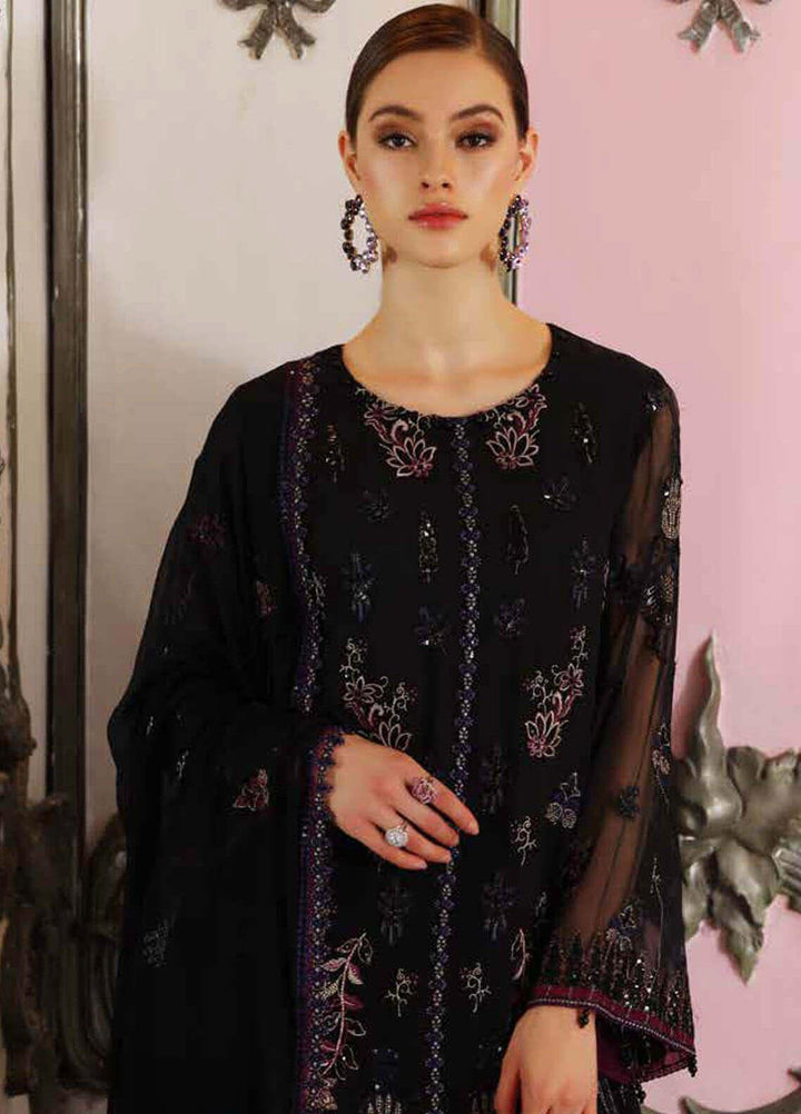 Jannan By Riaz Arts Embroidered Chiffon Suits Unstitched 3 Piece RA22WD JL-23 - Wedding Collection