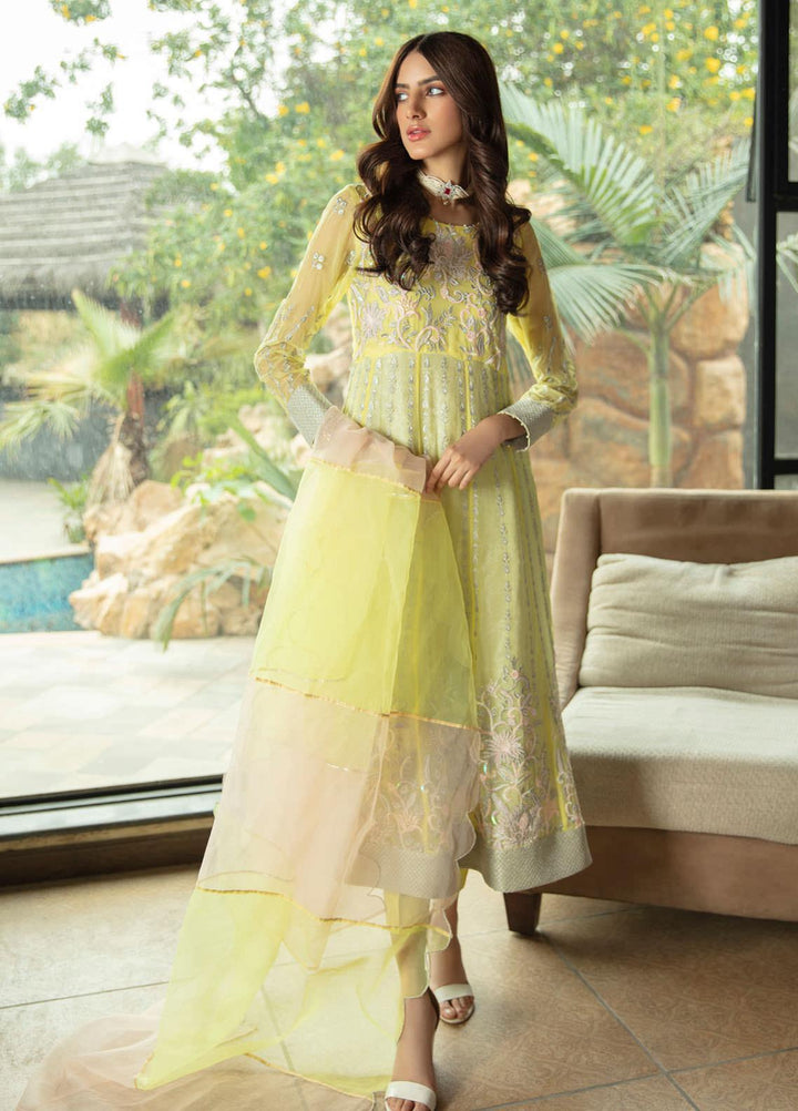 Jannan by Riaz Arts Embroidered Chiffon Suits Unstitched 3 Piece RA21JNF JP-01 - Festive Collection