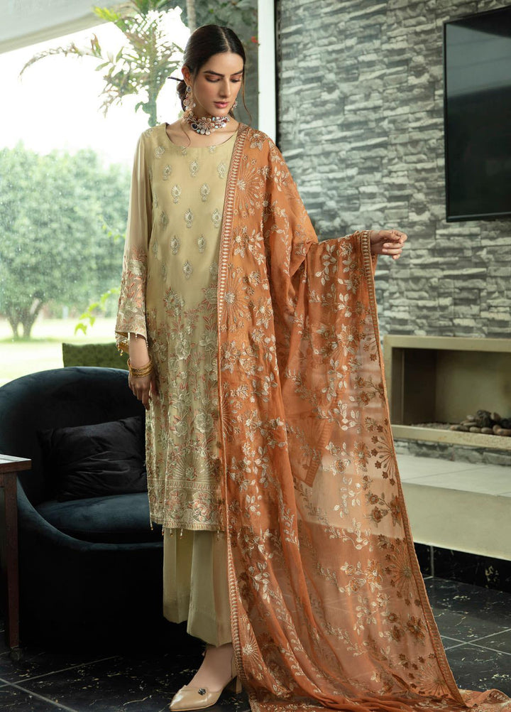 Jannan by Riaz Arts Embroidered Chiffon Suits Unstitched 3 Piece RA21JNF JP-06 - Festive Collection