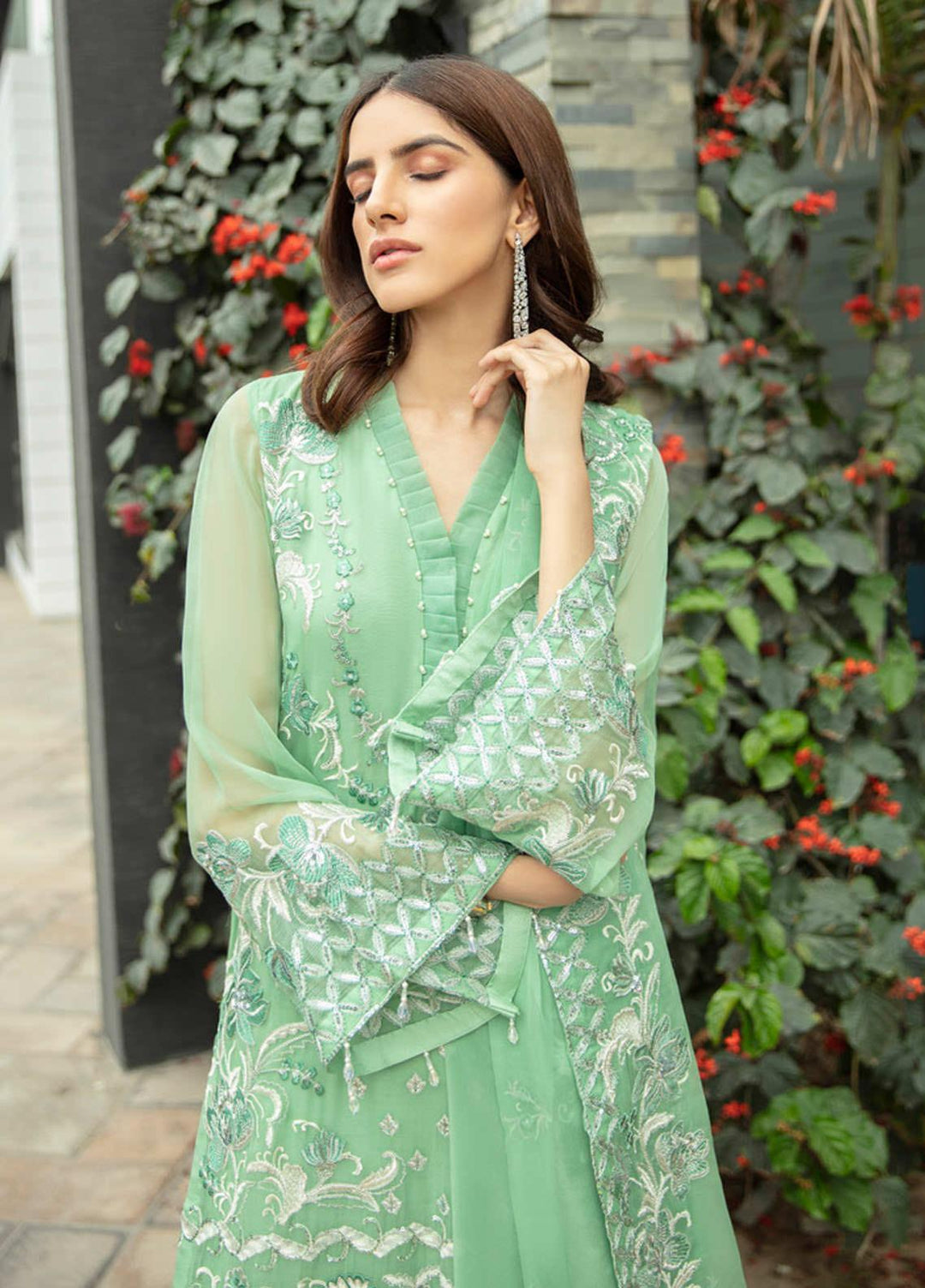 Jannan by Riaz Arts Embroidered Chiffon Suits Unstitched 3 Piece RA21JNF JP-07 - Festive Collection