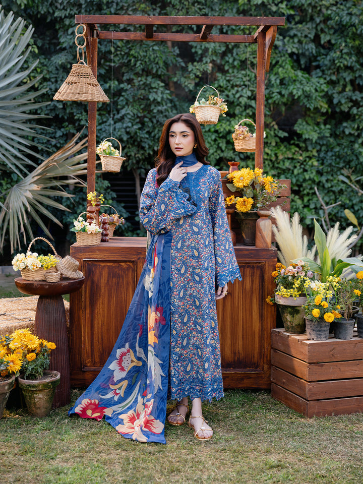 The Floral Edit by Yards Unstitched Embroidered Lawn 3 Piece Suit Jardin Casual Collection