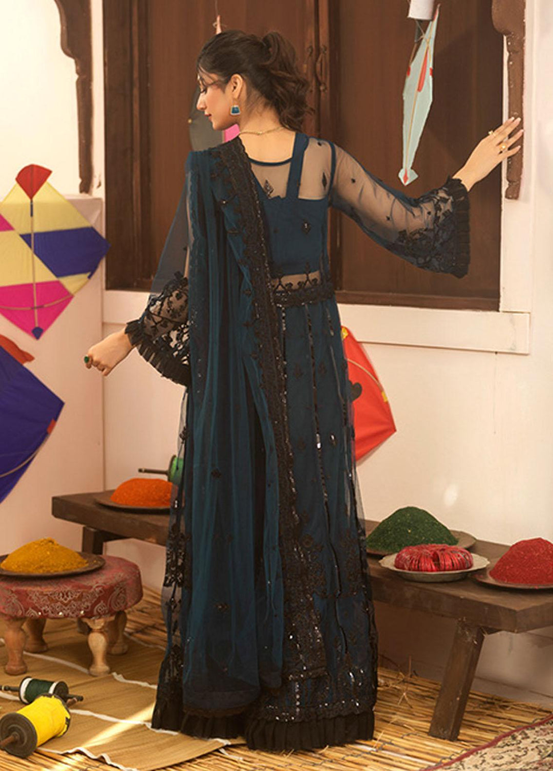 Jashan-e-Bahara By Noorma Kaamal Embroidered  Suits Unstitched 3 Piece NK23JB NK-JB06 - Festive Collection