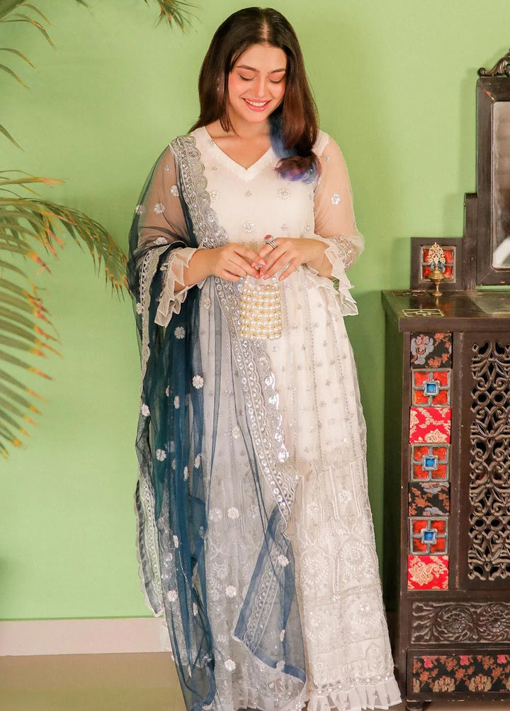 Jashan-e-Eid By Noorma Kaamal Embroidered Net Unstitched Suits 3 Piece NK23JE NK-JE03 - Festive Collection